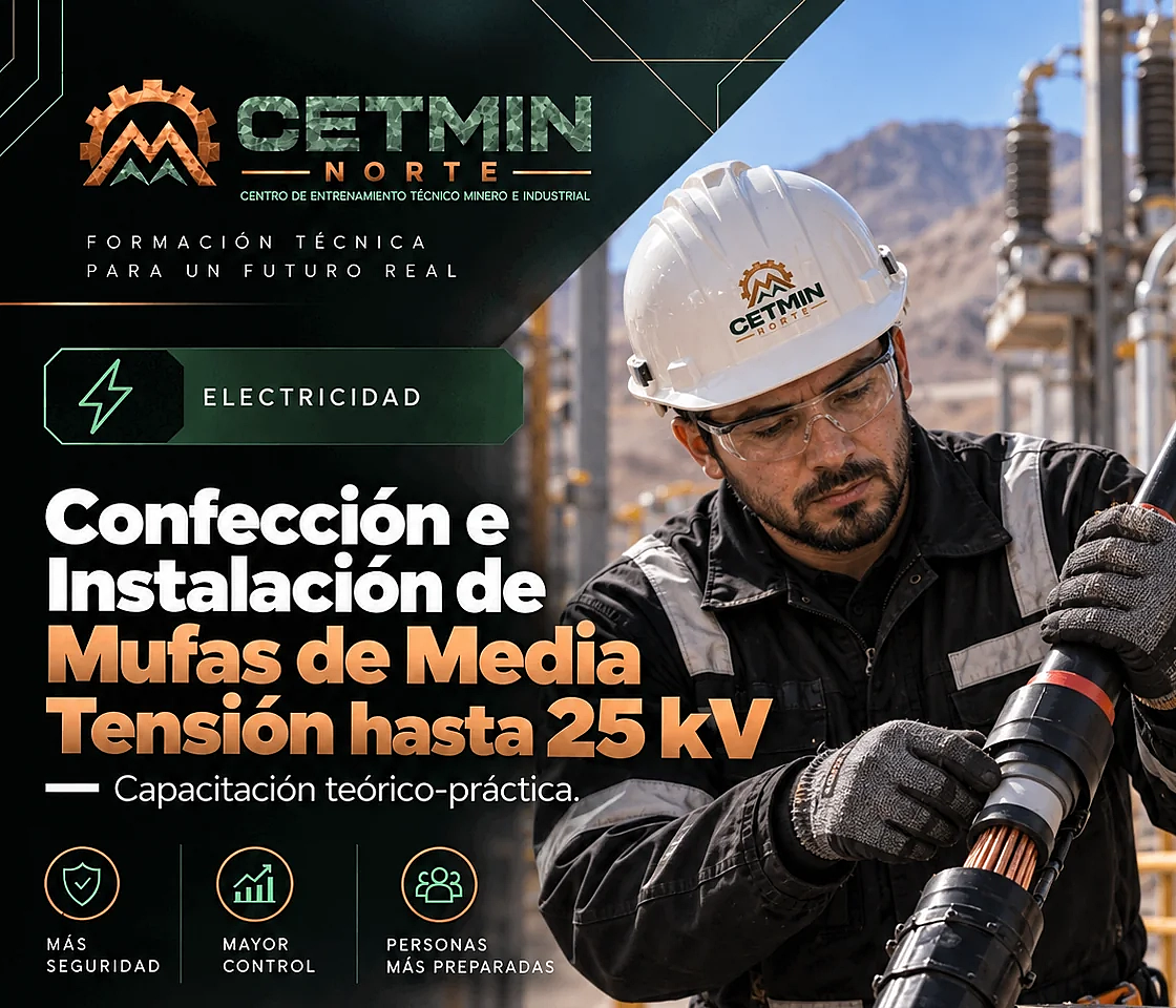 Confección e Instalación de Mufas de Media Tensión hasta 25 kV