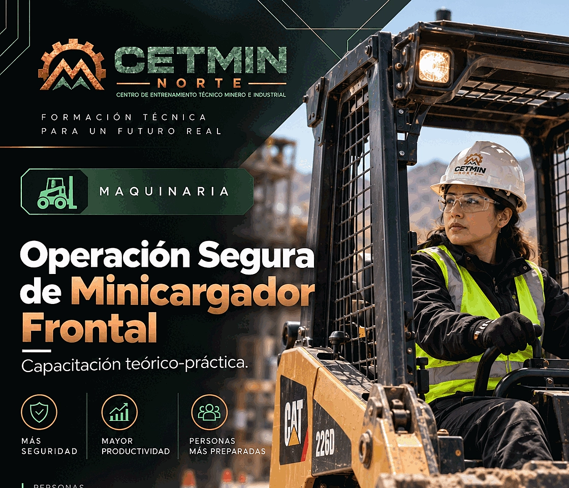 Operación Segura de Minicargador Frontal